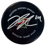 Joel Eriksson Ek Autographed Minnesota Wild Official Game Puck Autographs FanHQ