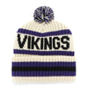 Minnesota Vikings '47 Brand Natural Bering Cuff Knit w/ Pom Hats 47 Brand