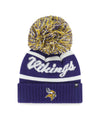 Minnesota Vikings '47 Brand Purple Spirited Cuff Knit w/ Pom Hats 47 Brand