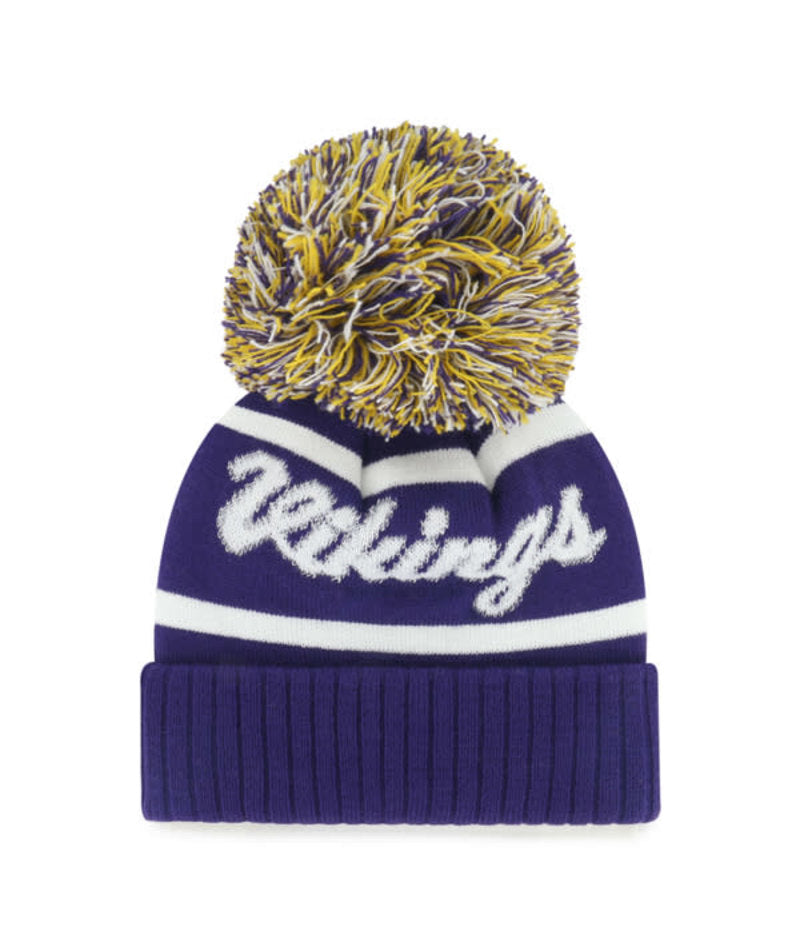 Minnesota Vikings '47 Brand Purple Spirited Cuff Knit w/ Pom Hats 47 Brand