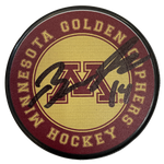 Brock Faber Autographed Minnesota Gophers Puck Autographs FanHQ   