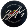 Brock Faber Autographed Minnesota Wild Official Game Puck Autographs FanHQ