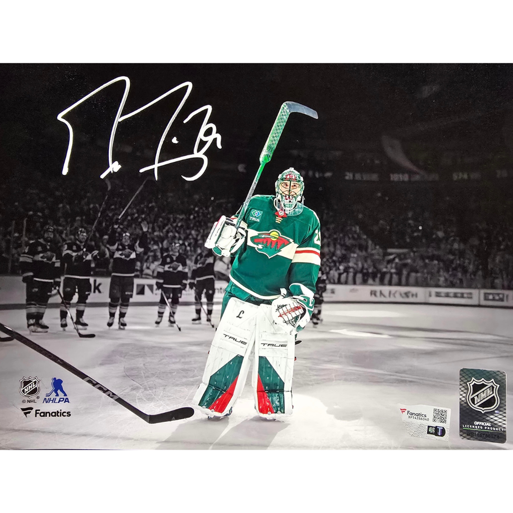 Marc-Andre Fleury Autographed Minnesota Wild Salute 8x10 Photo Autographs FanHQ