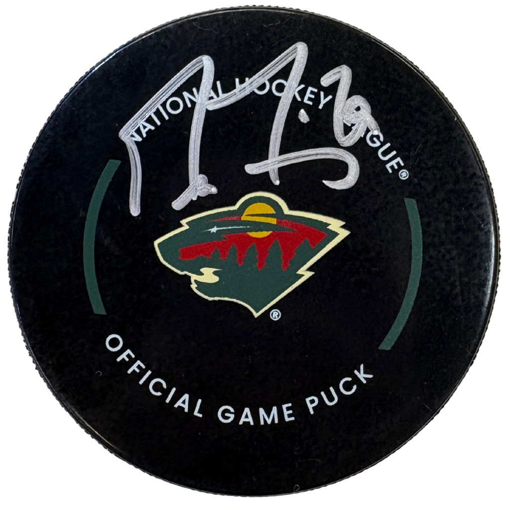 Marc-Andre Fleury Autographed Minnesota Wild Official Game Puck Autographs FanHQ