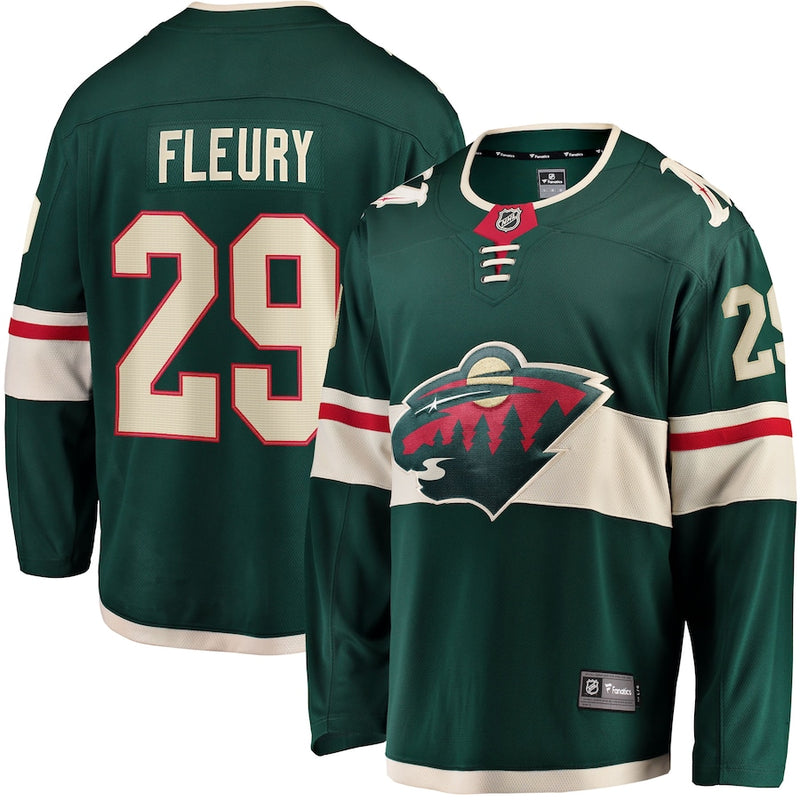 Marc-Andre Fleury Minnesota Wild Green Breakaway Replica Jersey Jersey Fanatics