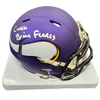 Brian Flores Autographed Minnesota Vikings Speed Mini Helmet Autographs FanHQ