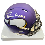 Brian Flores Autographed Minnesota Vikings Speed Mini Helmet Autographs FanHQ