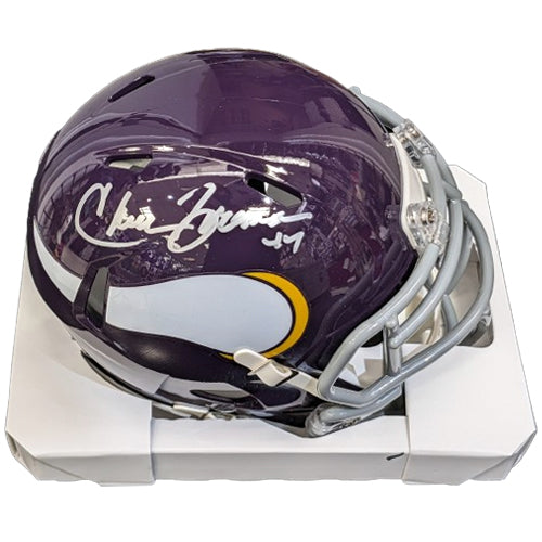 Chuck Foreman Autographed Minnesota Vikings Speed Mini Helmet