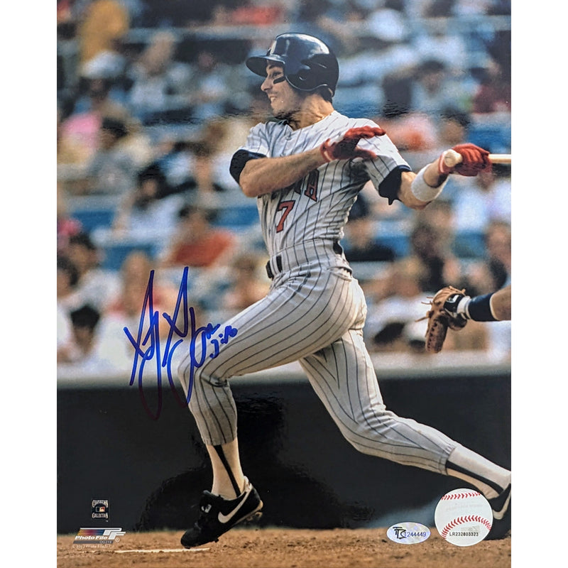 Greg Gagne Autographed Minnesota Twins 8x10 Photo Hitting Autographs FanHQ   