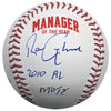 Ron Gardenhire Autographed Fan HQ Exclusive Manager Of The Year Baseball w/ 2010 AL MOTY Inscription (Numbered Edition)