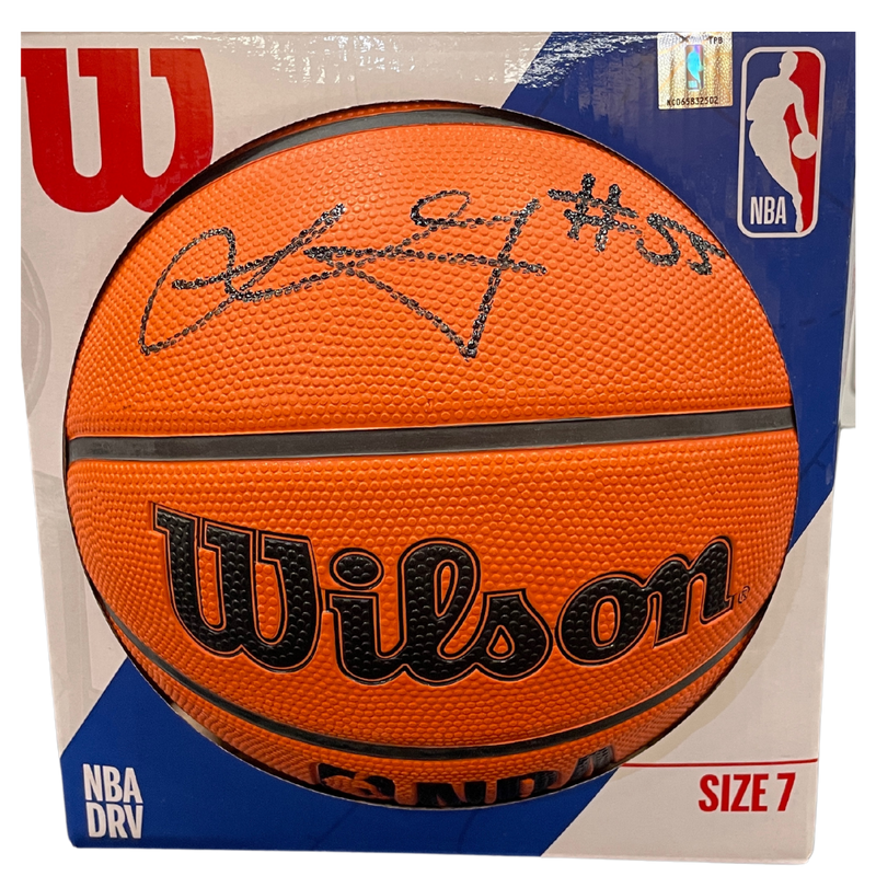 Luka Garza Autographed NBA DRV Indoor Outdoor Wilson Replica Basketball Autographs Fan HQ   