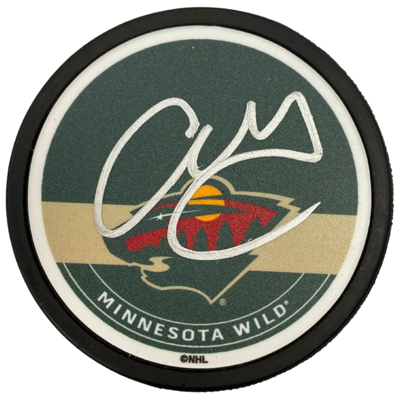 Alex Goligoski Autographed Minnesota Wild Signature Puck