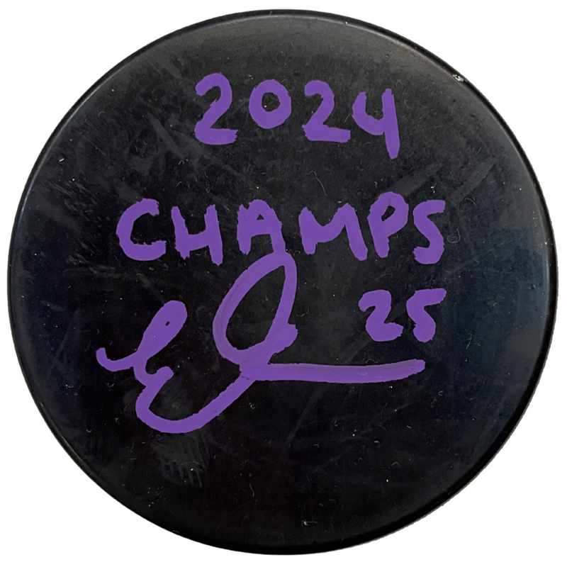 Emma Greco Autographed Puck w/ 2024 Champs Inscription Autographs FanHQ