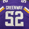 Chad Greenway Autographed Purple Pro-Style Jersey Autographs FanHQ