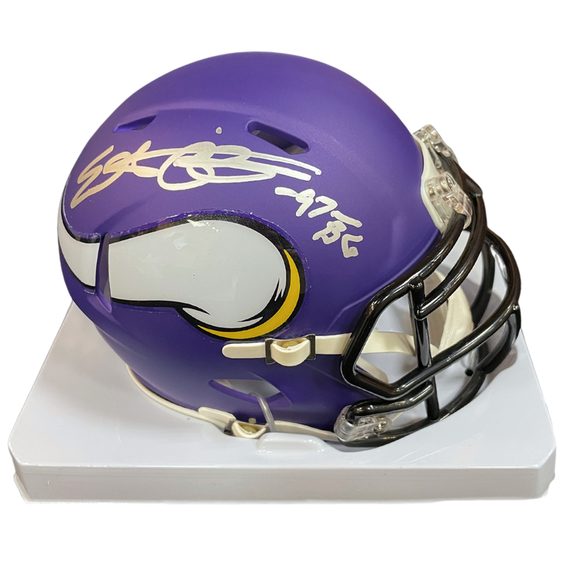 Everson Griffen Autographed Minnesota Vikings Speed Mini Helmet Autographs FanHQ   