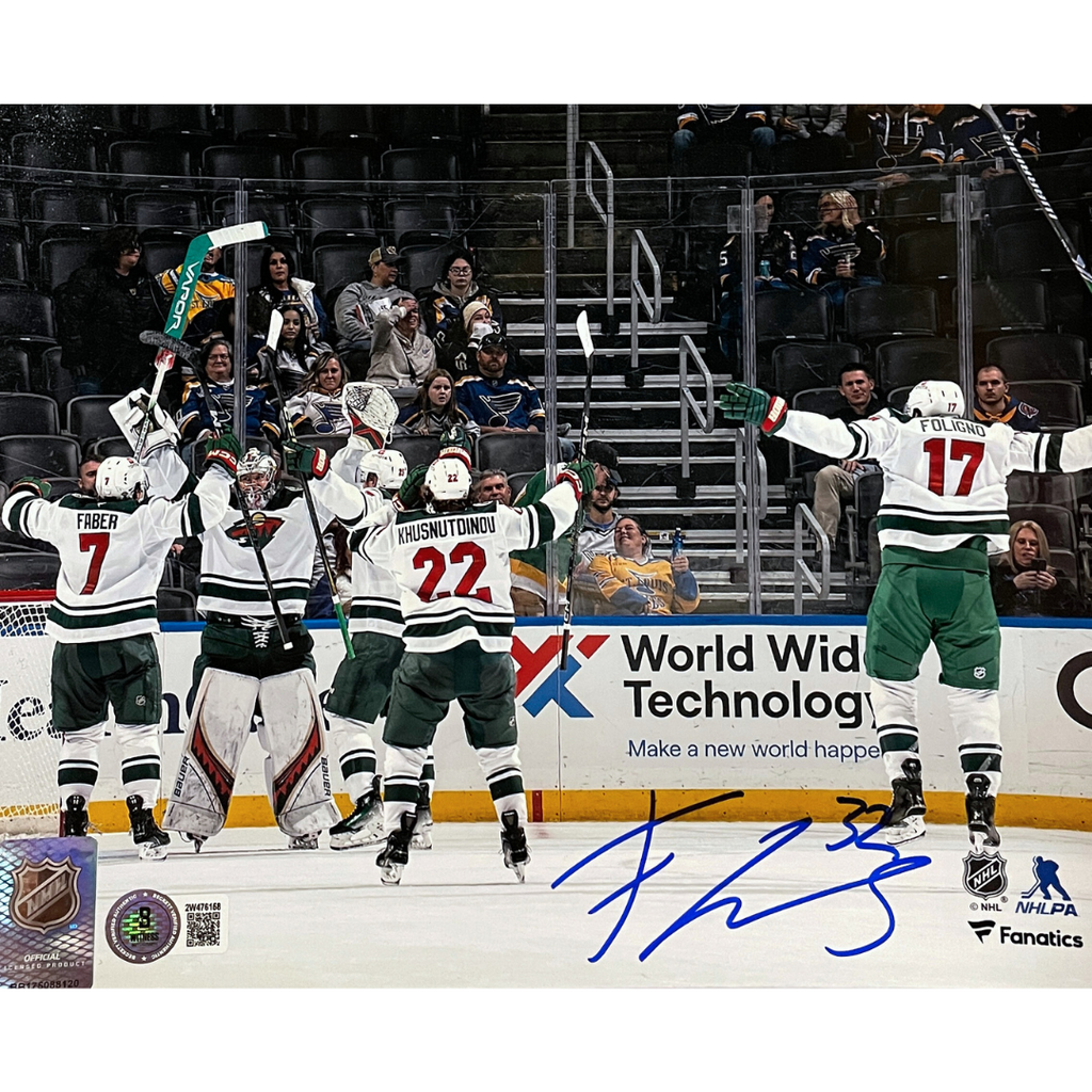 Filip Gustavsson Autographed Goalie Goal 8x10 Photo Autographs FanHQ