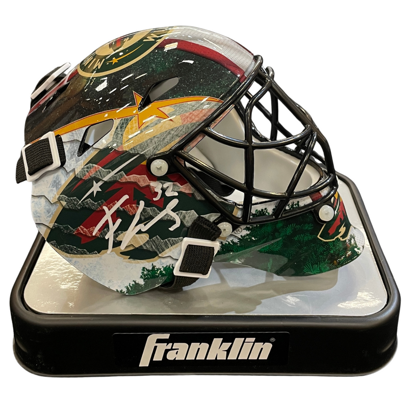 Filip Gustavsson Autographed Minnesota Wild Mini Goalie Mask Autographs FanHQ