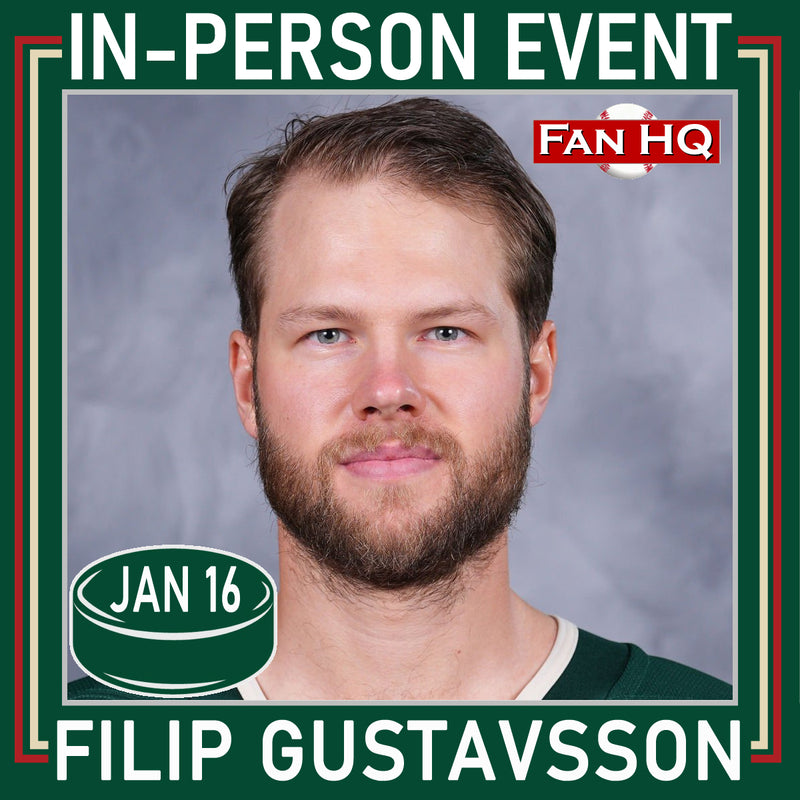 Filip Gustavsson Mail Order/Drop Off Autograph Tickets (Your Item) Event Tickets Fan HQ