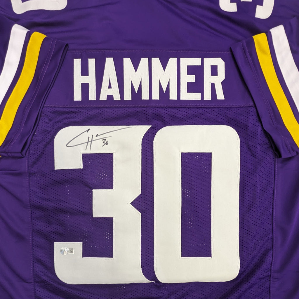 C.J. Ham Autographed Nickname Purple Pro-Style Hammer Jersey Autographs FanHQ   