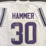 C.J. Ham Autographed Nickname White Alternate Pro-Style Hammer Jersey Autographs FanHQ   