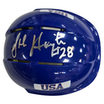 John Harrington Autographed Royal Blue Mini Helmet Autographs FanHQ