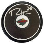 Ryan Hartman Autographed Minnesota Wild Logo Puck Autographs FanHQ   