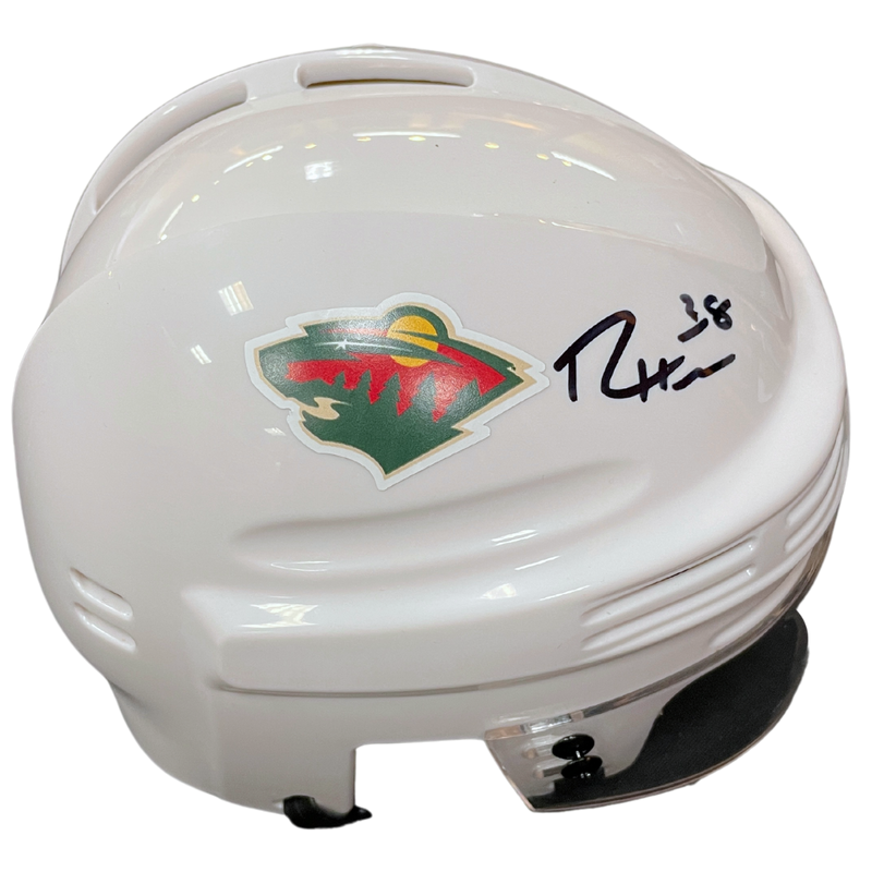 Ryan Hartman Autographed Minnesota Wild Mini Helmet Autographs FanHQ   