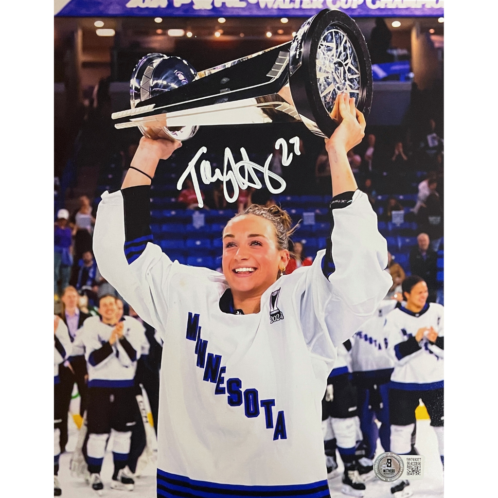 Taylor Heise Autographed PWHL Minnesota 8x10 Photo Autographs FanHQ   