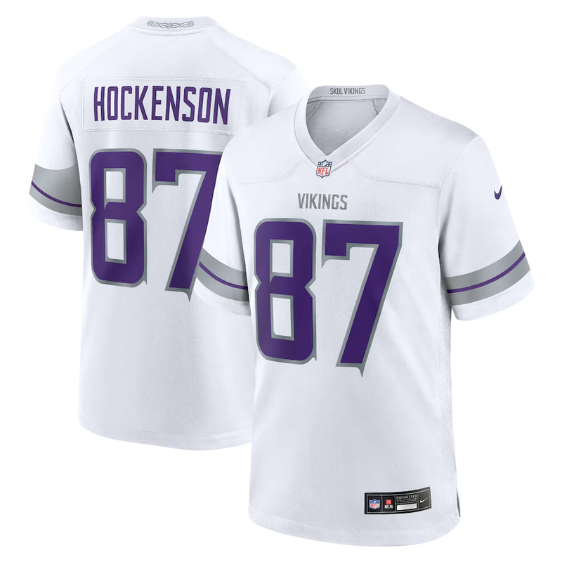 T.J. Hockenson Minnesota Vikings White Nike Alternate Game Jersey Jersey Nike   