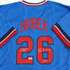 Kent Hrbek Autographed Blue #26 Rookie Pro-Style Jersey Autographs Fan HQ #26/26  