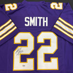 Harrison Smith Autographed Classic Throwback Purple Pro-Style Jersey Autographs FanHQ