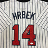 Kent Hrbek Autographed White Pinstripe Pro-Style Jersey
