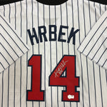 Kent Hrbek Autographed White Pinstripe Pro-Style Jersey