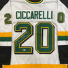 Dino Ciccarelli Autographed White Pro-Style Jersey w/ HOF 2010 Inscription Autographs FanHQ