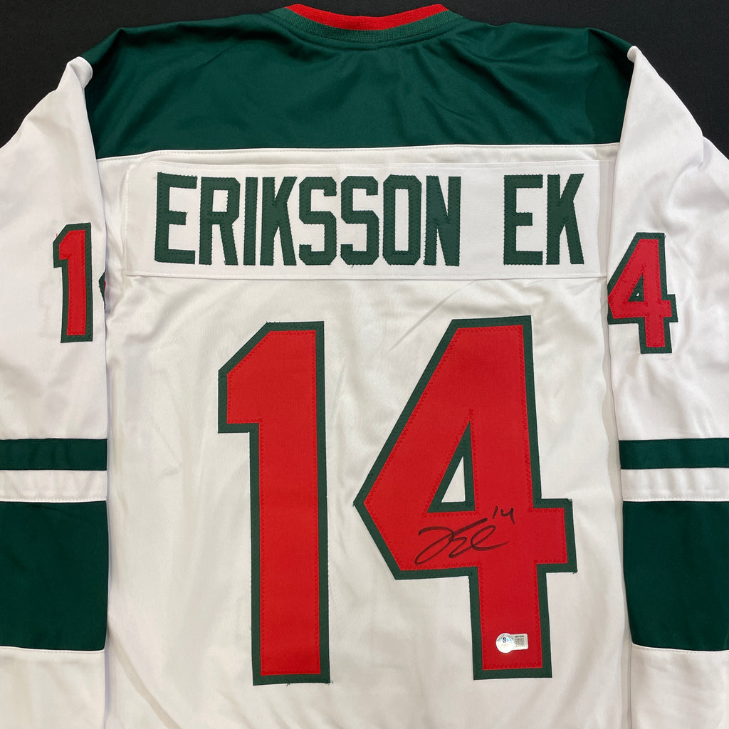 Joel Eriksson Ek Autographed White Alternate Pro-Style Jersey Autographs FanHQ