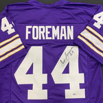 Chuck Foreman Autographed Purple Pro-Style Jersey Autographs FanHQ