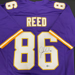 Jake Reed Autographed Purple Pro-Style Jersey