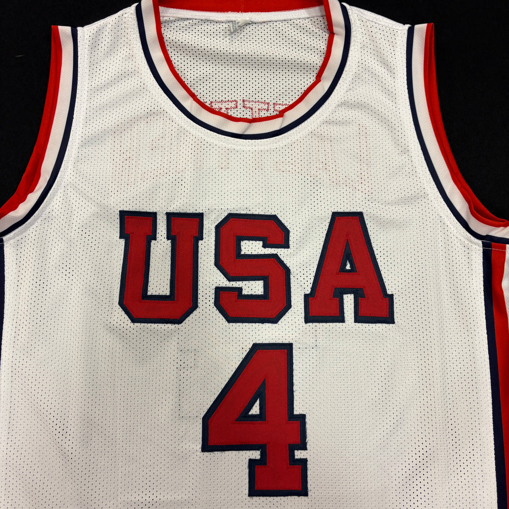 Christian Laettner Autographed Olympic-Style Jersey Autographs Fan HQ