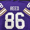 Jake Reed Autographed Purple Pro-Style Jersey