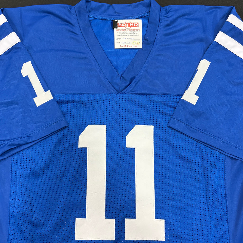 Jeff George Autographed Pro-Style Jersey Autographs FanHQ
