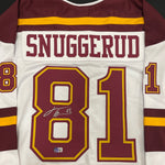 Jimmy Snuggerud Autographed College-Style Jersey