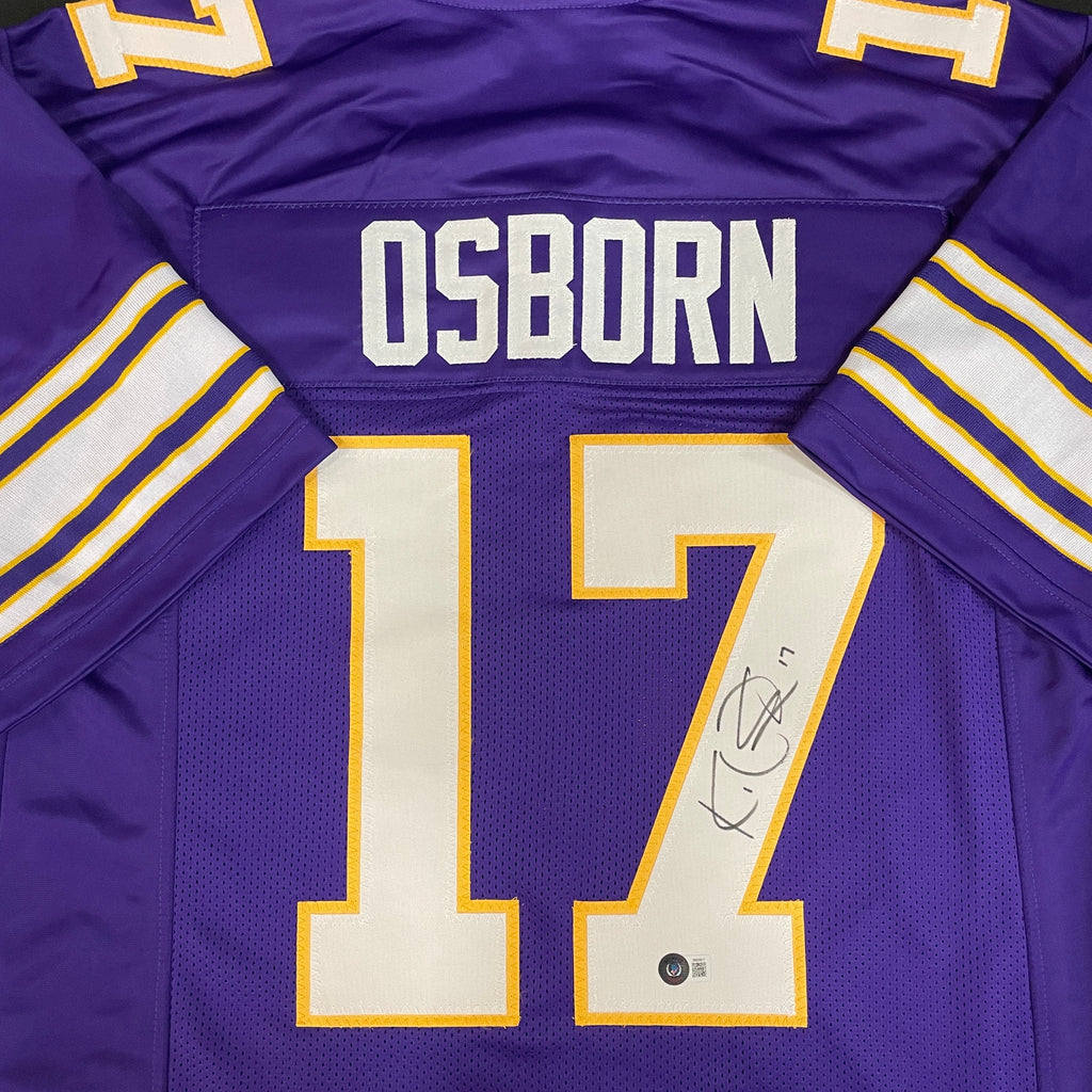 K.J. Osborn Autographed Throwback Purple Pro-Style Jersey Autographs FanHQ   