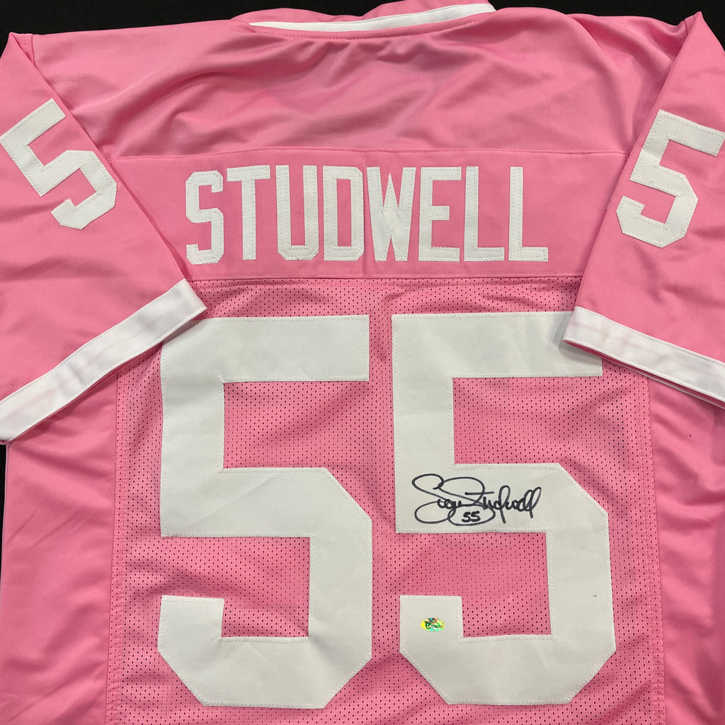 Scott Studwell Autographed Pink Pro-Style Jersey Autographs FanHQ