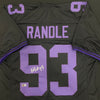 John Randle Autographed Black Pro-Style Jersey Autographs FanHQ