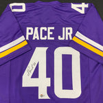 Ivan Pace Jr. Autographed Purple Pro-Style Jersey