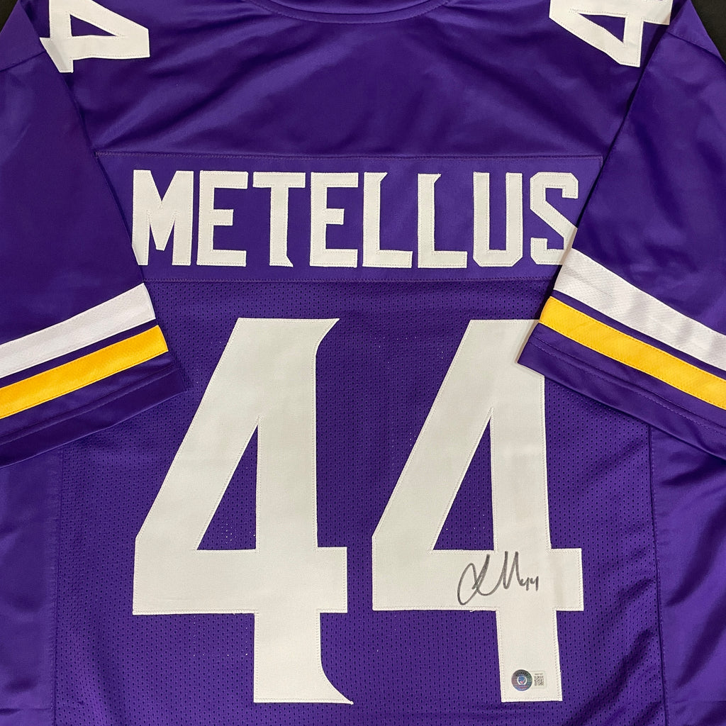 Josh Metellus Autographed Purple Pro-Style Jersey Autographs FanHQ   