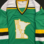 Neal Broten Autographed Green Pro-Style Jersey