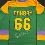 Emilio Estevez Autographed Mighty Ducks #66 Bombay Jersey Autographs Fan HQ