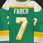 Brock Faber Autographed Pro-Style Jersey Autographs FanHQ   