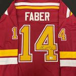 Brock Faber Autographed College-Style Jersey
